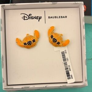 Disney BaubleBar stitch pumpkin Earrings